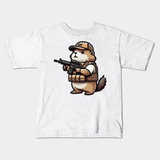 Tactical Groundhog Kids T-Shirt